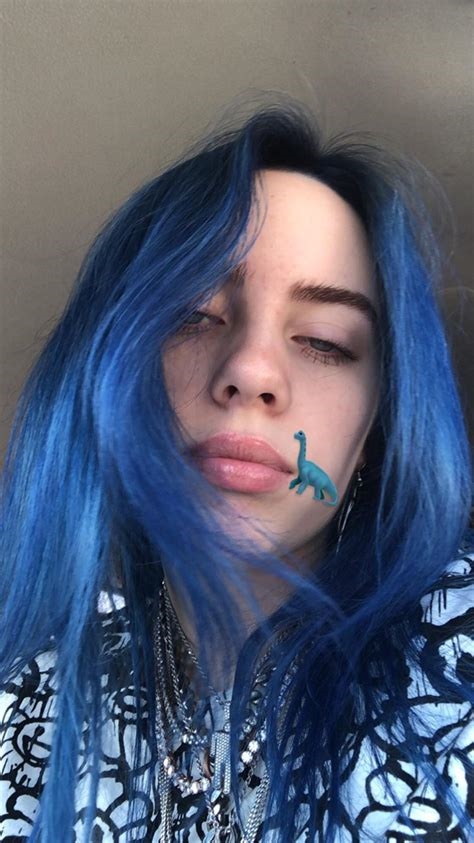 blue hair billie nude