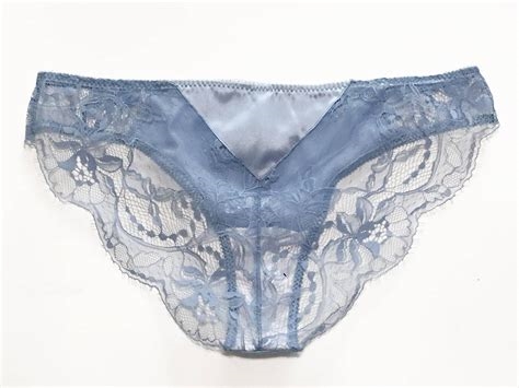 blue lacy panties nude