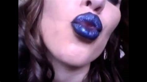 blue lipstick porn nude