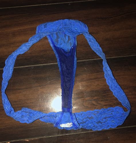 blue wet panties nude