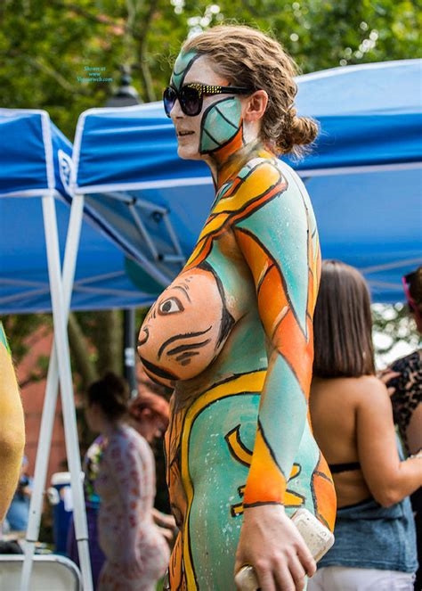 body painted tits nude