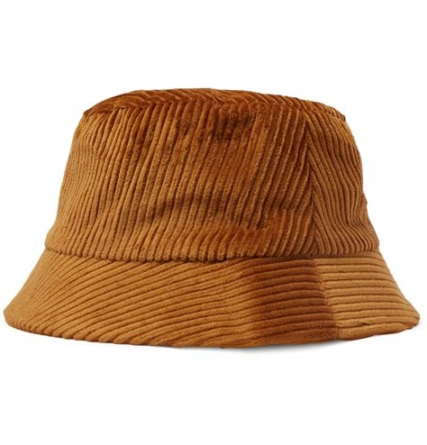 brown corduroy bucket hat nude