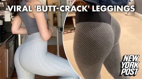 butt crack leghings nude