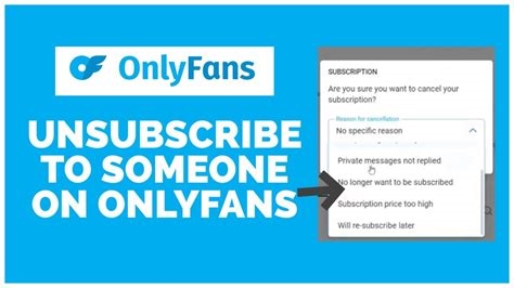 can you unsubscribe from onlyfans at any time nude