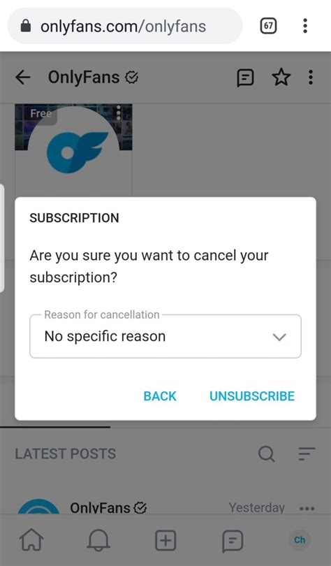 cancel onlyfans subscription nude