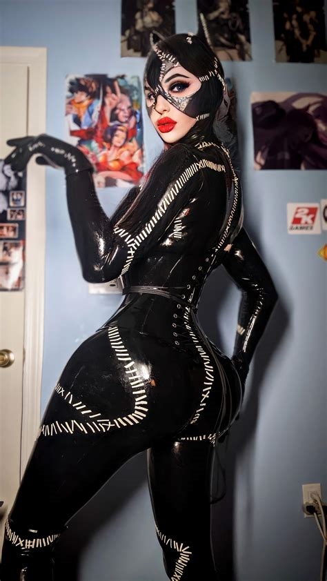 catwoman costume latex nude