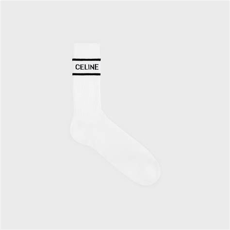 celine socks white nude