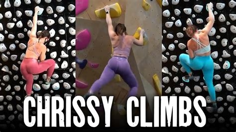 chrissy climbs nude