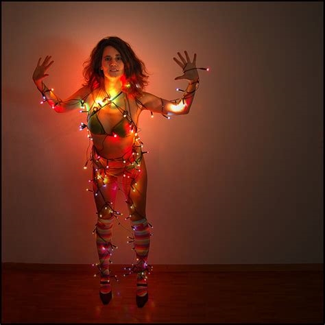 christmas lights bondage nude