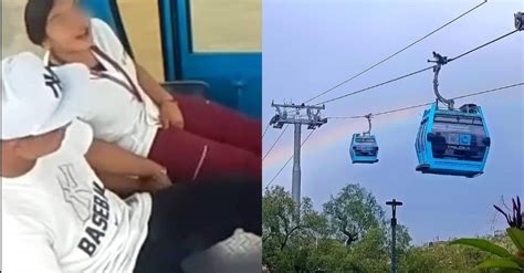 couple having sex in cable car nude