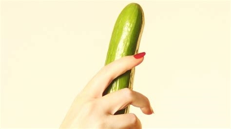 cucumber blowjob nude