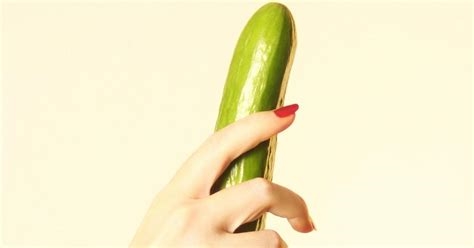 cucumber dildo nude