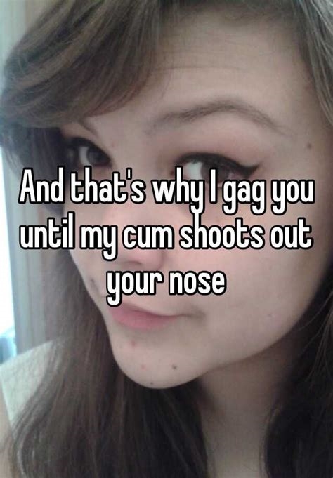 cum shoots out nose nude