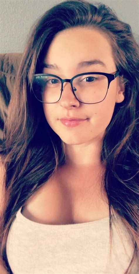 cute girl glasses nude