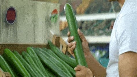 deepthroating cucumber nude
