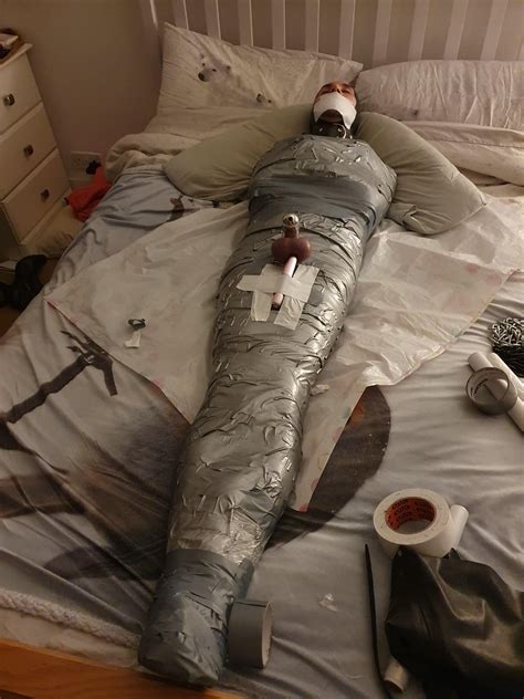 duct tape mummification nude