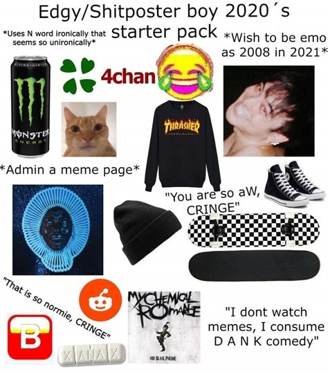 edgy starter pack nude