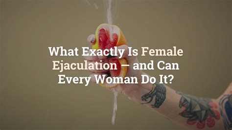 ejaculation feminine nude