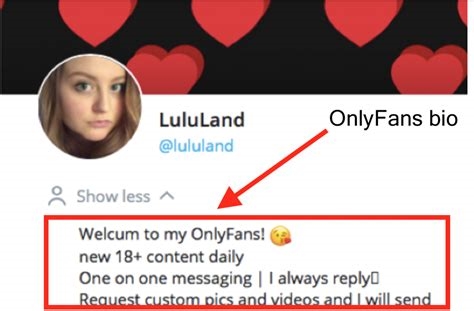 examples of onlyfans bios nude