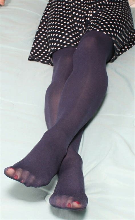 feet in black pantyhose nude