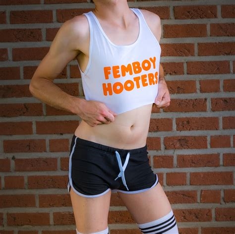 femboy hooters crop top nude