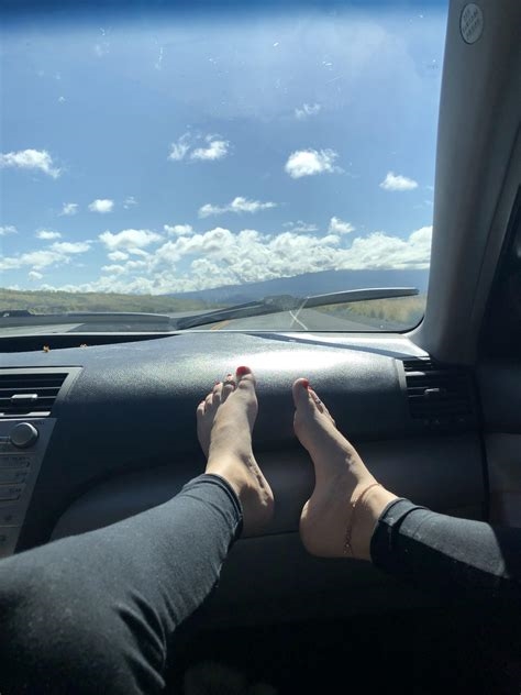 footjob while driving nude