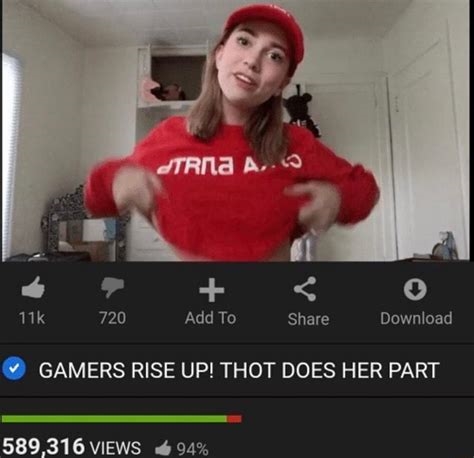 gamers rise up thot does her part nude