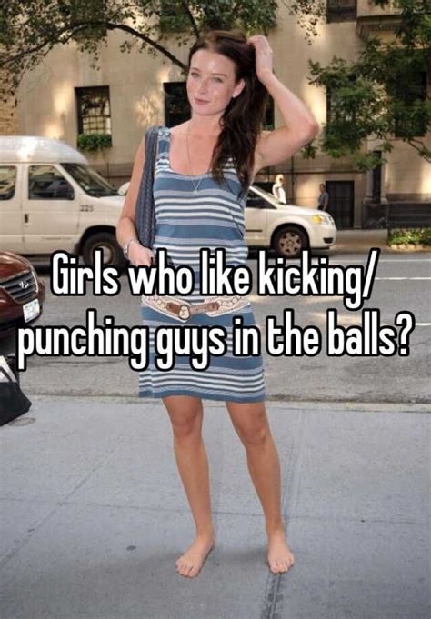 girl kicks balls nude