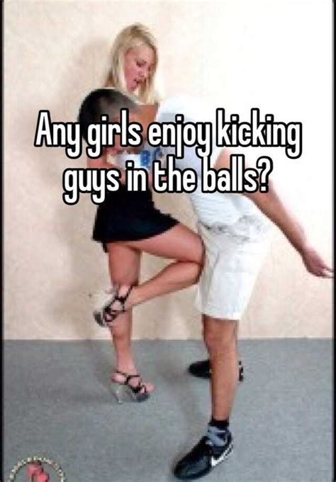 girl kicks balls nude