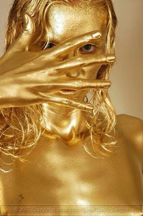 gold body paint porn nude