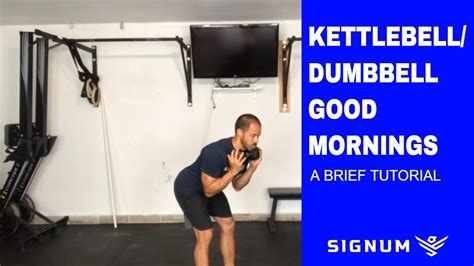 good mornings with kettlebell nude