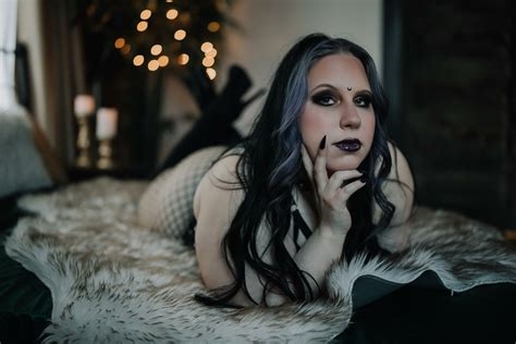 goth boudoir nude