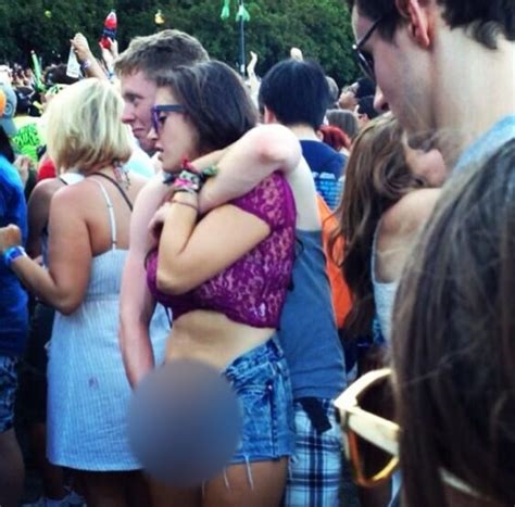 grope at concert nude