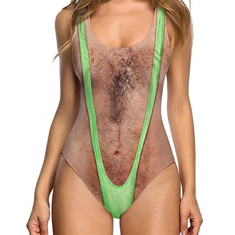 hairy one piece nude