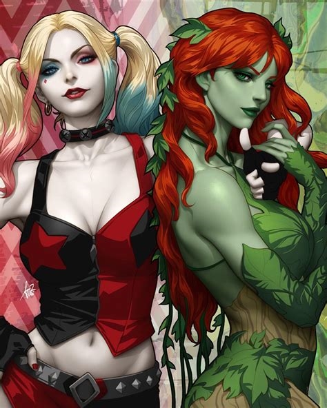 harley quinn and poison ivy poster nude
