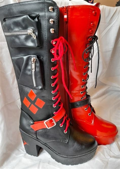 harley quinn combat boots nude