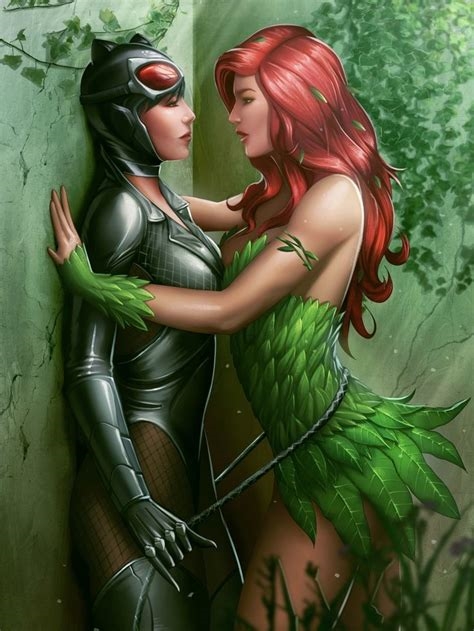harley quinn poison ivy catwoman threesome nude