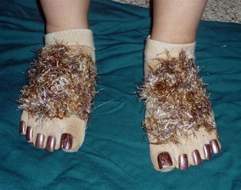 hobbit feet socks nude