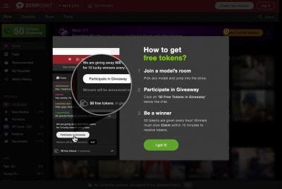 how to get free tokens on stripchat nude