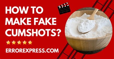 how to make fake cumshots nude