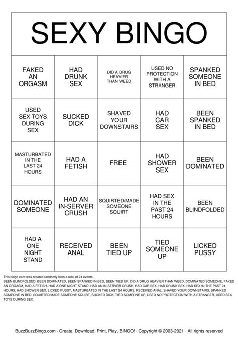 how to play dirty bingo nude