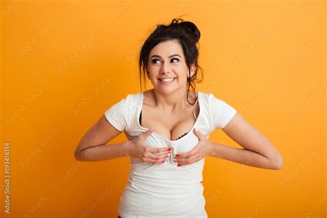 huge boobs rubbing nude