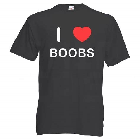 i love boobs t shirt nude