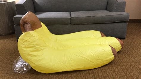 inflatable banana chair nude