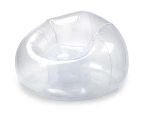 inflatable transparent chair nude