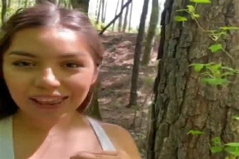 katiana kay in the woods nude
