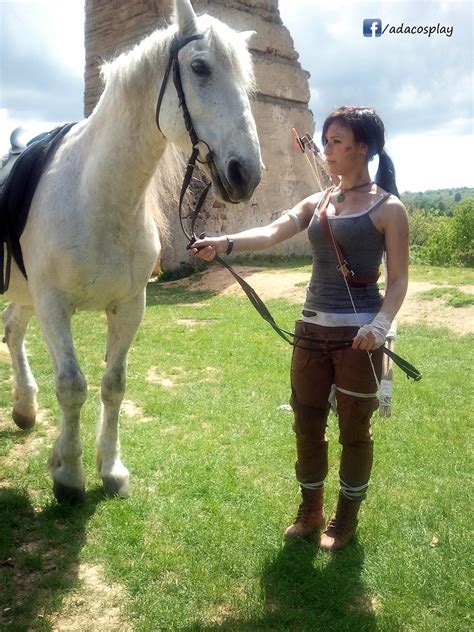 lara with a horse nude