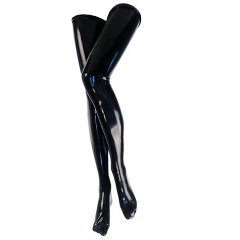 latex thigh high stockings nude