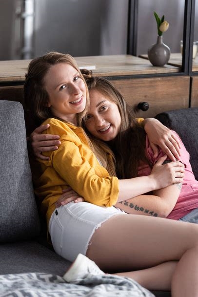 lesbians couch nude