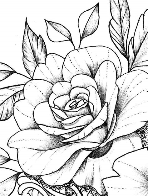 linework rose tattoo nude